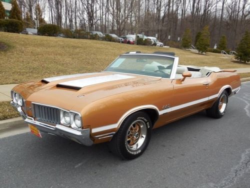 Olds 442 convertible 455 big block v8 hurst factory a/c power disc brakes