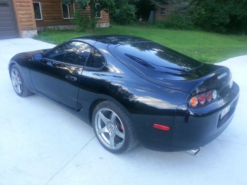 1993 toyota supra twin turbo mkiv targa top black w/ enkei rp03 + new michelins