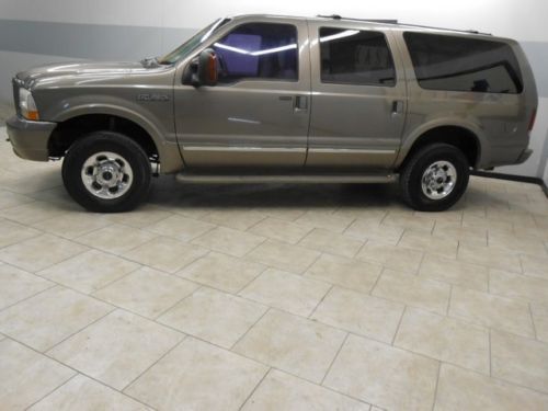 04 excursion limited 4x4 diesel tv dvd leather heated seat 3rd we finance texas