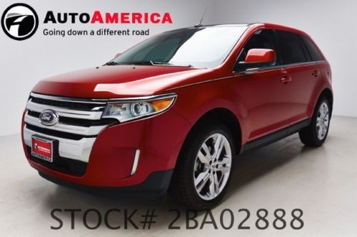 39k one 1 owner miles 2011 ford edge limited red nav leather panoramic