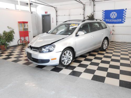 2011 volkswagen jetta sport  wagon se 16k no reserve salvage rebuildable damaged