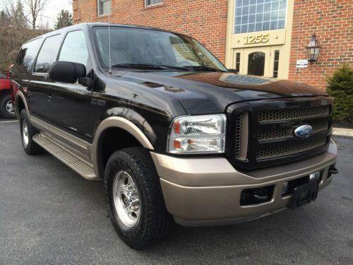 2005 ford excursion eddie bauer v10 4x4, rear dvd, very clean
