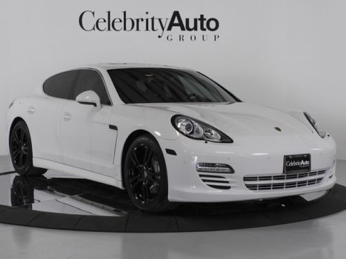 2010 porsche panamera 4s white/blk mrsp $118,085 sport chrono pkg plus air suspe