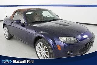 08 mazda mx-5 miata convertible sport, manual, leather, 1 owner, low miles