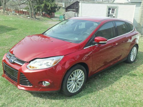 No reserve 2012 ford focus sel zx4 5 door 2.0l sync wrecked repairable salvage