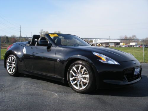 convertible sports car power top black automatic low miles, image 2