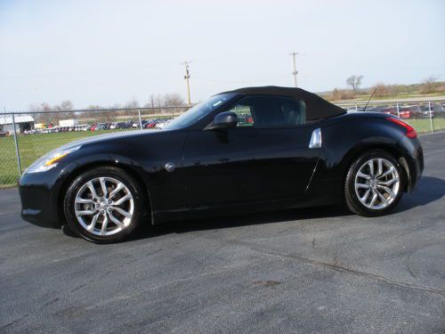 convertible sports car power top black automatic low miles, image 7