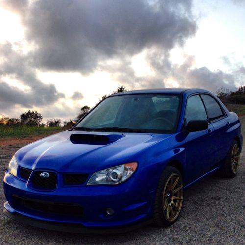 2006 subaru impreza wrx tr sedan 4-door 2.5l world rally blue