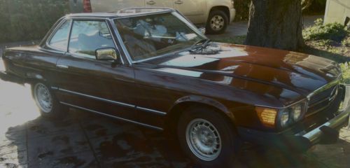 Classic Mercedes-Benz-1973 SL 450 Convertible with 2 Hard Tops, Maroon, White, US $9,600.00, image 5