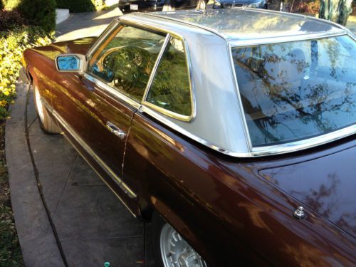 Classic Mercedes-Benz-1973 SL 450 Convertible with 2 Hard Tops, Maroon, White, US $9,600.00, image 10