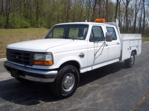 1997 ford f-350 super duty 7.3 powerstroke diesel crew cab one owner fleet owned