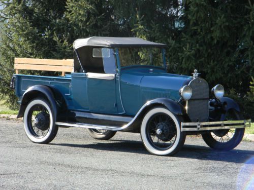 1929 ford model a roadster pickup truck - all henry ford steel - convertible