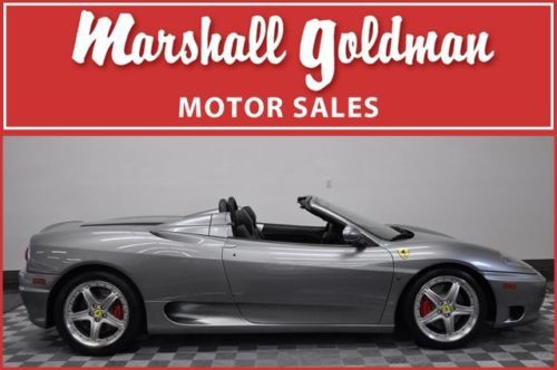 2003 ferrari 360 spider f1 titanium black leather shields modulars 3500 miles