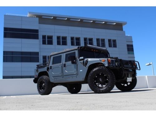 06 hummer h1 alpha::navigation::black diamond::bed rack::backup camera::2nd gen