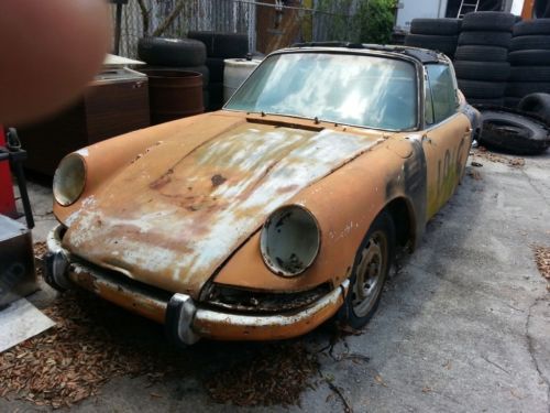 1967 porsche 912 targa..restoration project..clean clear fl title...no reserve!!