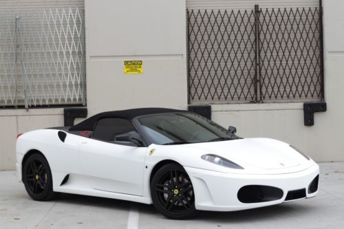 2005 ferrari f430 spider f1 matte white &amp; matte black 1 owner no reserve