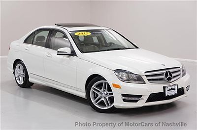 7-days *no reserve* &#039;12 c300 4matic amg pkg nav warranty carfax 1-owner best dea