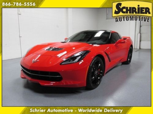 14 chevy corvette z51 3lt stingray red 7 speed luggage set touch screen display
