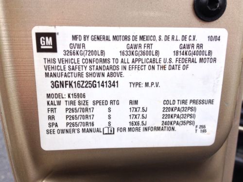 NO RESERVE NR 2005 CHEVY SUBURBAN 4x4 RUNS GOOD, image 47