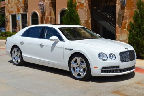 2014 bentley flying spur! mulliner! very rare white on white!! extremely loaded