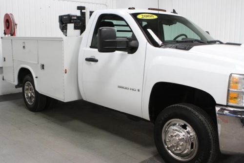 Used 08 Chevy 3500HD Regular Cab Dual Rear Wheel Utility Box Air Compressor V8, US $22,990.00, image 2