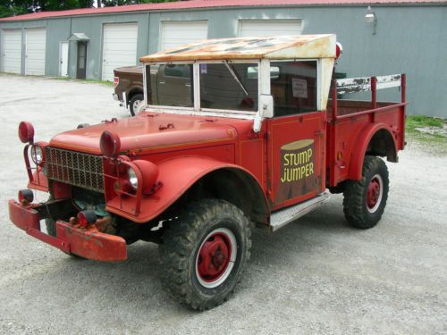 1963 dodge powerwagon m37 military 4x4 truck, short wheelbase