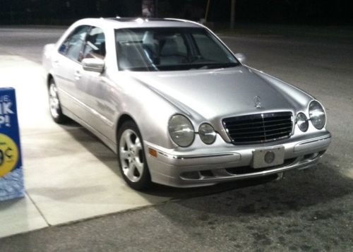 2002 silver mercedes e320 special edition