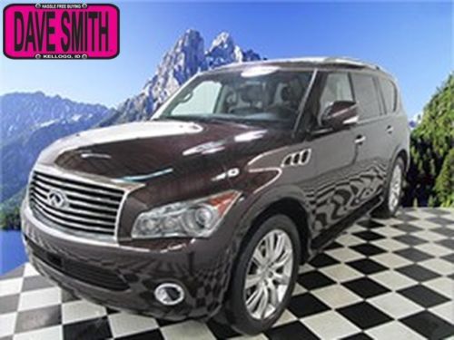 11 infiniti qx56 auto 4x4 heated leather seats sunroof navigation back up camera