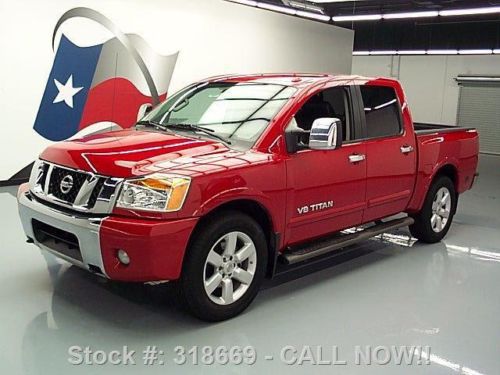 2012 nissan titan sl crew htd leather side steps 39k mi texas direct auto