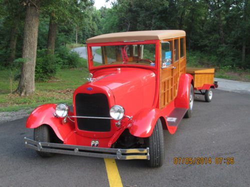 1929 ford model a wood wagon cute as can be!!!