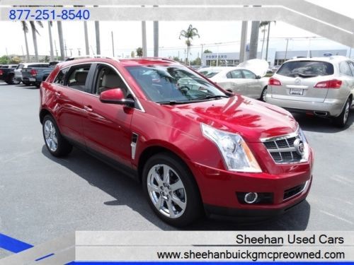 2012 cadillac srx performance collection loaded 1 owner nav roof ac red
