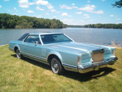 1979 lincoln mark v collector series one of 107 in diamond blue with buckets