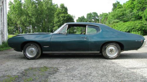 1968 pontiac gto base 6.6l arizona car,factory air 4 speed barn find