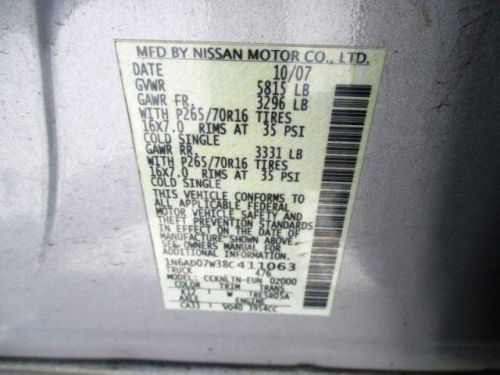 2008 Nissan Frontier SE Crew Cab, US $15,988.00, image 11