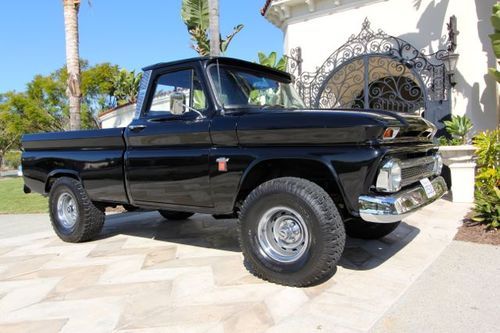 1964 chevrolet short bed fleetside 4x4 show truck 100% rust free cali rig $24.9k
