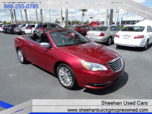 2012 chrysler 200 hard top convertible limited one owner &#034;like new&#034; navigation
