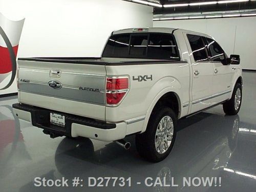 2011 FORD F-150 PLATINUM CREW ECOBOOST 4X4 SUNROOF NAV TEXAS DIRECT AUTO, US $37,480.00, image 4