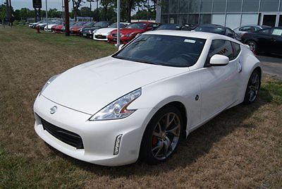 2013 370z automatic touring and sport, white/black, only 1397 miles