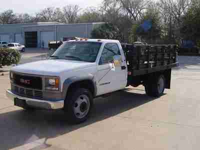 13K MILES GOV OWNED STAKEBED FLATBED DIESEL AUTO A/C 3500 DUALLY 95 PICTURES, US $10,995.00, image 2