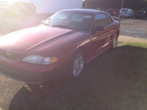 1995 ford mustang gt red 5.0 automatic transmission