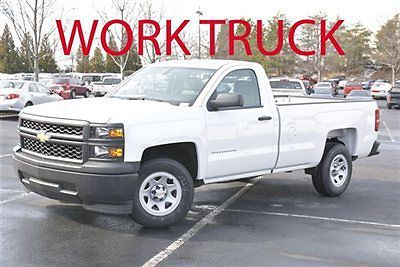 Chevrolet silverado 1500 work truck new 2 dr truck automatic 4.3l summit wht