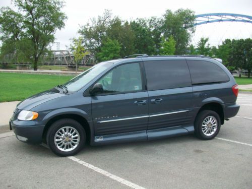 2001 chrysler town &amp; country limited handicap minivan