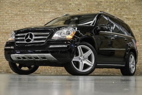 2012 mercedes benz gl550 4matic!! clean carfax!! one owner!! rear dvd screens!!