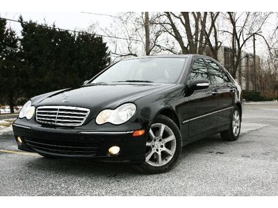 07 mercedes benz c280 4matic low miles 67k black/black automatic awd v6 - 2007