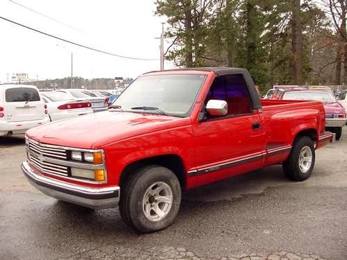 1989 red silverado chevolet pickup hardtop convertible 350 v8 automatic nice!