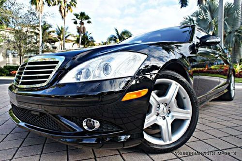 2007 mercedes s550 sport amg 19" rims rear seat pkg bluetooth cln carfax wow