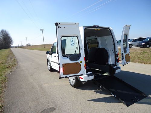 2012 ford transit connect wheelchair/handicap ramp van rear entry new 131 miles