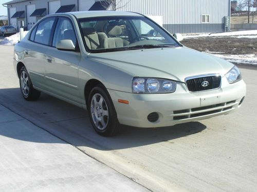 2003 hyundai elantra gls 4door sedan gas saver 36mpg salvage clean sharp loaded