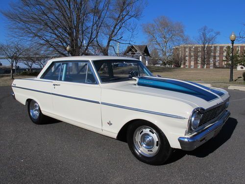 1965 chevrolet nova 2-dr 327 v8 auto muscle car pro street show nice no reserve