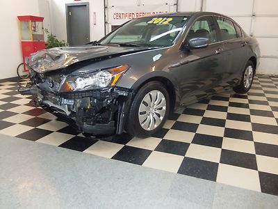 2012 accord lx , no reserve salvage rebuildable repairable